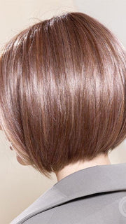 DUA in color ROSEWOOD-BROWN-SHADED | Medium Brown, Caramel, and Rose Gold blend with Dark shaded Roots