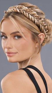 EASIBOHO BANDS FISHTAIL by easihair in 12F PECAN PRALINE | Light Gold Brown, Light Natural Gold Blonde and Pale Natural Gold-Blonde Blend