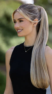 EASIPONY LONG by easihair in 12F PECAN PRALINE | Light Gold Brown, Light Natural Gold Blonde and Pale Natural Gold-Blonde Blend. PPC Main Image