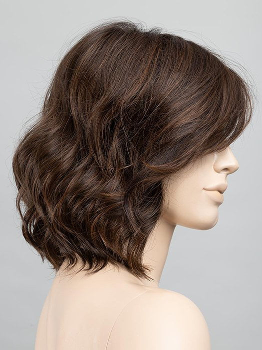 CHOCOLATE ROOTED | Medium to Dark Brown base with Light Reddish Brown highlights and Dark Roots