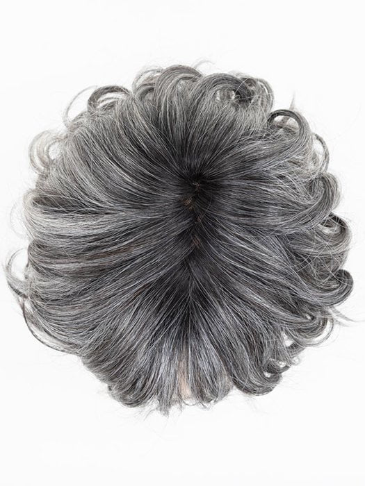 SALT/PEPPER ROOTED | Darkest and Dark Brown with Grey and Pearl White Blend with Shaded Roots