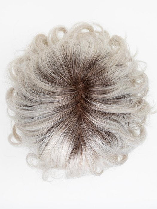 SILVER BLONDE ROOTED | Pearl White and Lightest Pale Blonde Blend with Shaded Roots