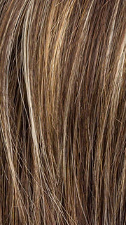 COFFEE BROWN LIGHTED 8.6.16 | Medium Brown and Dark Brown with Medium Blonde Blend with Highlights Throughout and Concentrated in the Front