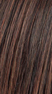 DARK-AUBURN-ROOTED | Dark Auburn, Bright Copper Red, and Dark Brown blend and Dark Roots
