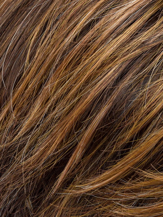 HAZELNUT-MIX | Medium and Dark Brown with Light Auburn and Dark Strawberry Blonde Blend