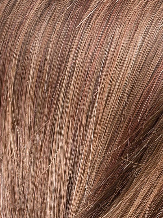HOT MOCCA ROOTED 830.27.33 | Medium Brown, Light Auburn, Dark Strawberry Blonde, and Dark Auburn Blend with Shaded Roots