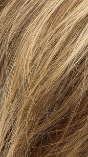 LIGHT-BERNSTEIN-ROOTED | Lightest Brown, Light Golden Blonde, and Dark Strawberry Blonde Blend with Shaded Roots