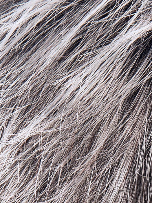 SALT/PEPPER ROOTED 60.23.58 | Darkest and Dark Brown with Grey and Pearl White Blend with Shaded Roots
