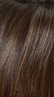 AMARETTO CREAM | Dark Brown roots with overall Medium Brown base with Honey Blonde highlights