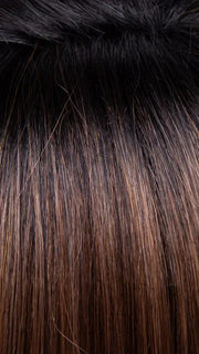 CINNAMON TOFFEE | Neutral to Warm Light Brown with Dark Brown Roots