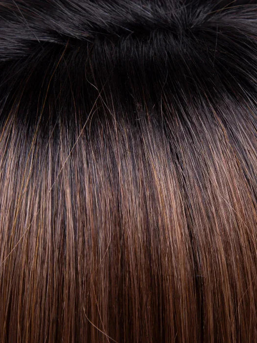 CINNAMON TOFFEE | Neutral to Warm Light Brown with Dark Brown Roots
