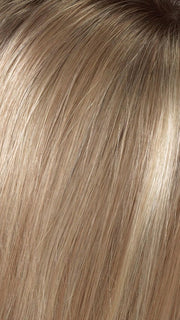 SPARKLING CHAMPAGNE | Medium Brown roots with overall Strawberry Blonde base and soft Golden Blonde highlights