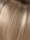 SPARKLING CHAMPAGNE | Medium Brown roots with overall Strawberry Blonde base and soft Golden Blonde highlights