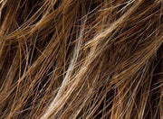 TOBACCO ROOTED | Medium Brown base with Light Golden Blonde highlights and Light Auburn lowlights and Dark Roots