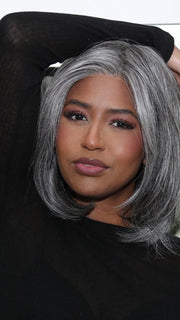 Sophia in color RL511 SUGAR CHARCOAL | Steel Gray with Subtle Light Gray Highlights at the Front