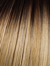 SS-LIGHT-BLONDE | Light Blonde with Golden Highlights & Dark Brown Roots