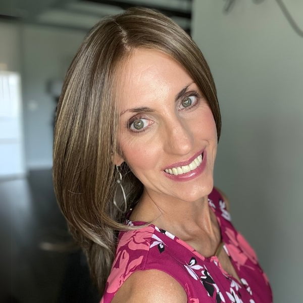 Featured Here: Drew by Jon Renau in shade 8RH14 Mousse Cake