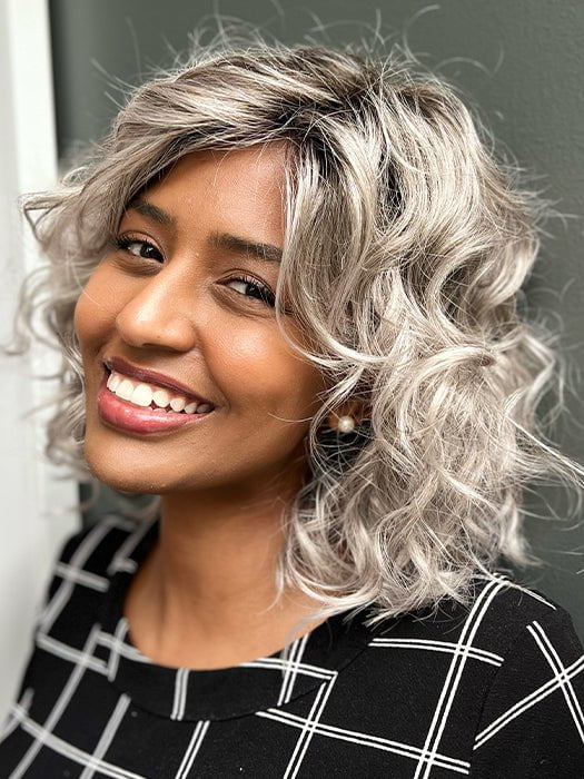 Girl Mono by Ellen Wille in shade Stone Gray Rooted