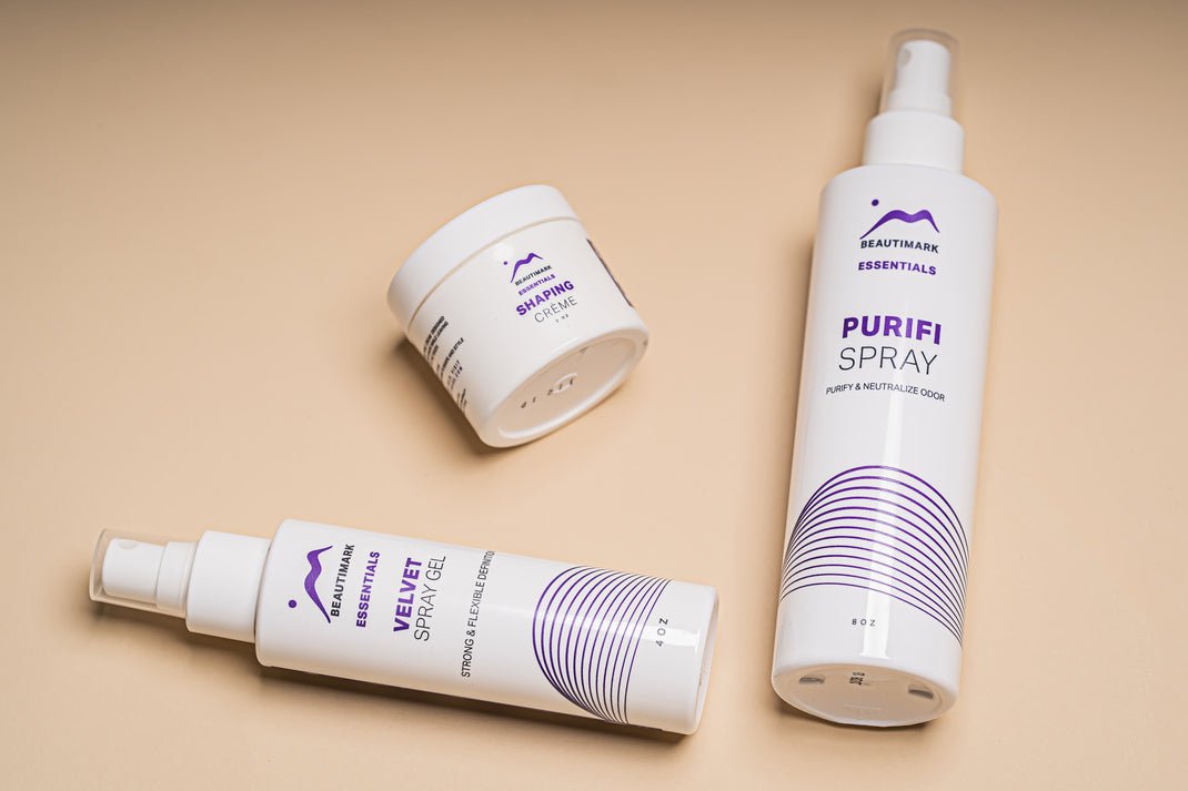 Style your wigs with BeautiMark's styling products. Products Featured: Velvet Spray Gel, Shaping Creme, and Purifi Spray.