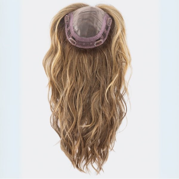 an example of a monofilament top hair topper