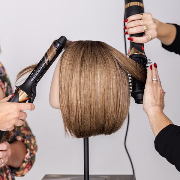 Learn the pros and cons of synthetic hair. Featured Product: Kari by ENVY in shade Platinum Shadow