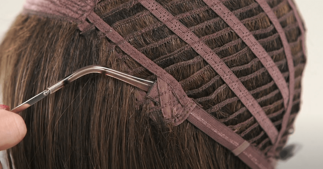 an example of a wig with open ear tabs