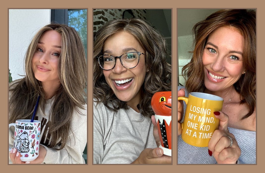 Scene Stealer by Raquel Welch, Radiant Beauty by Gabor, and Simmer Elite by Raquel Welch