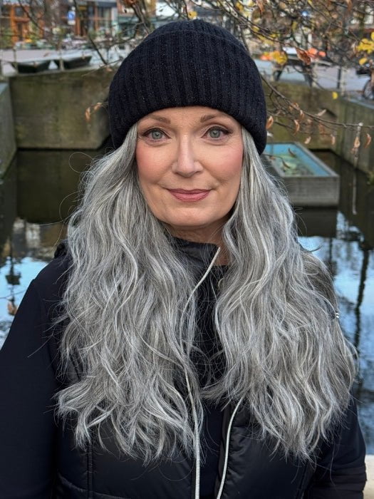 Featured Here: Brooklyn by Rene of Paris in shade Salt & Pepper MR