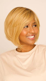 Sophia in SIMPLY CHARMING BOB by HAIRDO in color SS25 ROOTED GINGER BLONDE
