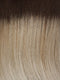 10/613GR | Medium Brown Roots transition into a Light Ash Blonde with Platinum Blonde Highlights 