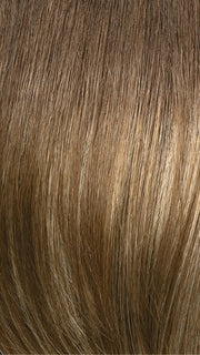 12/26GR | Medium Brown Roots transition into a Light Ash Blonde with Platinum Blonde Highlights