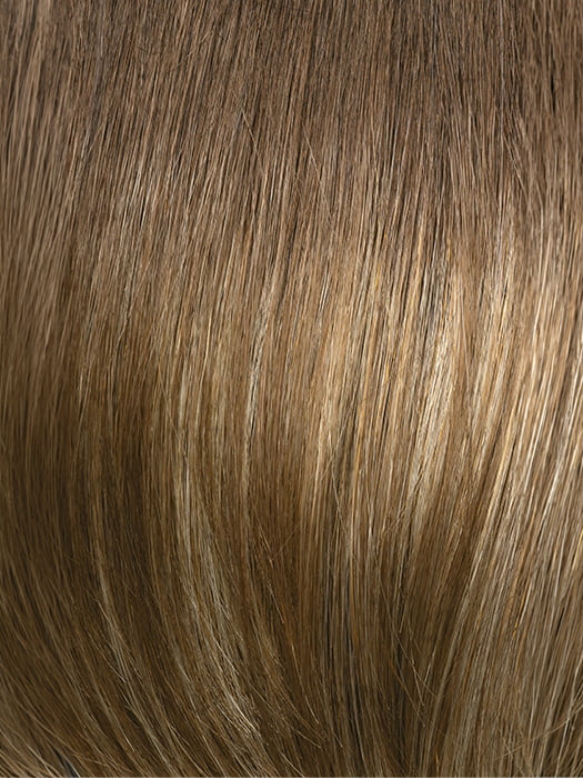 12/26GR | Medium Brown Roots transition into a Light Ash Blonde with Platinum Blonde Highlights