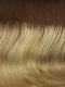 26GR | Brown Roots transition into a Golden Blonde base with Light Blonde Highlights   