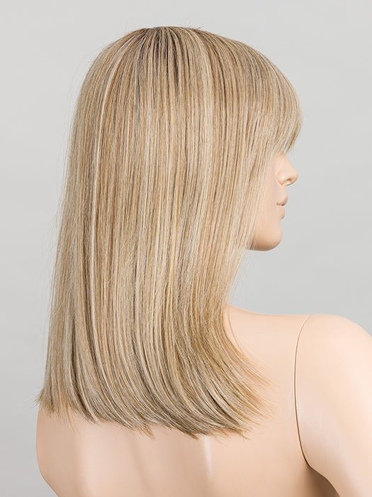 SANDY BLONDE ROOTED | Medium Blonde, Light Neutral Blonde, and Light Strawberry Blonde Blend with Shaded Roots