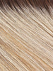 101/88/27S8 CATALINA BLONDE | Pale blonde with Pure White Natural Violet halo highlights, shaded medium brown