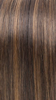 4/10S4 Toasted Almond | Medium Brown Cool Base with Light Brown highlights and a Medium Brown Shaded Root