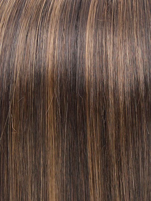 4/10S4 Toasted Almond | Medium Brown Cool Base with Light Brown highlights and a Medium Brown Shaded Root