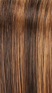 FS6/30/27 TOFFEE TRUFFLE | Brown, Medium Red-Gold, Medium Red-Gold Blonde Blend with Medium Red Gold Blonde Bold Highlights