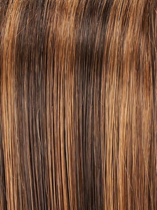 FS6/30/27 TOFFEE TRUFFLE | Brown, Medium Red-Gold, Medium Red-Gold Blonde Blend with Medium Red Gold Blonde Bold Highlights