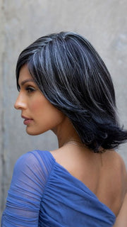 KADE by NORIKO in ICY-CAVIAR | Off-Black Base with carefully placed White Highlights