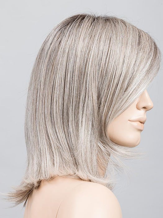STONEGREY ROOTED 58.51.56 | Grey with Black/Dark Brown and Lightest Blonde Blend with Shaded Roots
