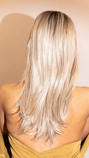 RL19/23SS SHADED BISCUIT | Light Ash Blonde Evenly Blended with Cool Platinum Blonde with Dark Roots