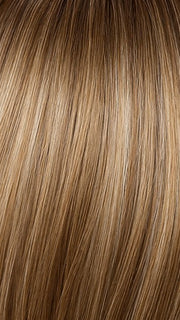BUTTERSCOTCH BALAYAGE R | Rich Chocolate Brown and Copper Brown blend with Light Ash Blonde and a soft Dark Root