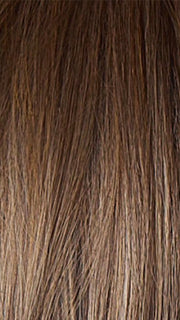 CAFFE MISTO R | A chic blend of dark brown, medium brown, and ash blond highlights. Deep brown root for a modern, on-trend look.