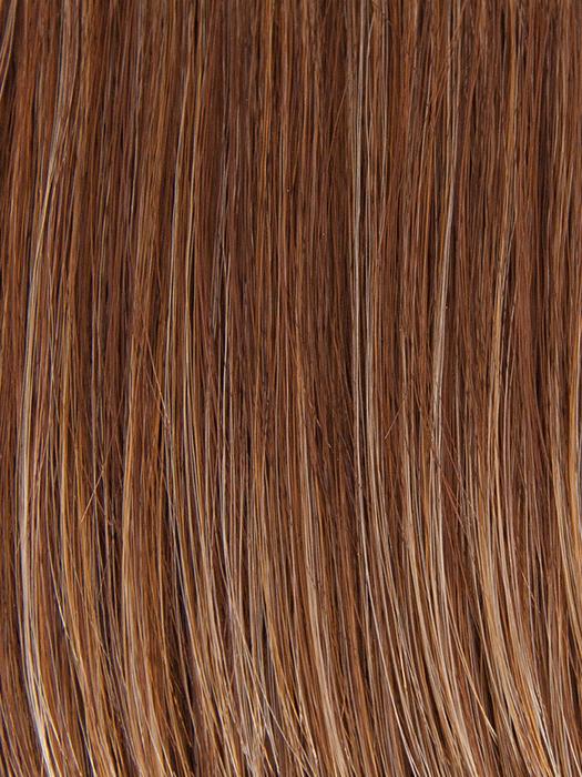 CHOCOLATE SWIRL | Medium Brown blended with Medium Auburn and Dark Gold Blonde