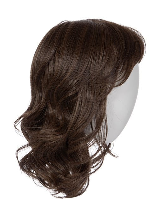 Mannequin is wearing RL 10/12 SUNLIT CHESTNUT | Light Chestnut Brown Evenly Blended with Light Brown.