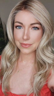 Liane Boyko in READY FOR IT by Gabor in GF19-23SS BISCUIT | Light Ash Blonde Evenly Blended with Cool Platinum Blonde with Dark Roots