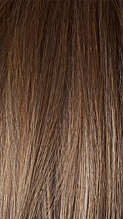 CAFFE MISTO R | A chic blend of dark brown, medium brown, and ash blond highlights. Deep brown root for a modern, on-trend look.                     