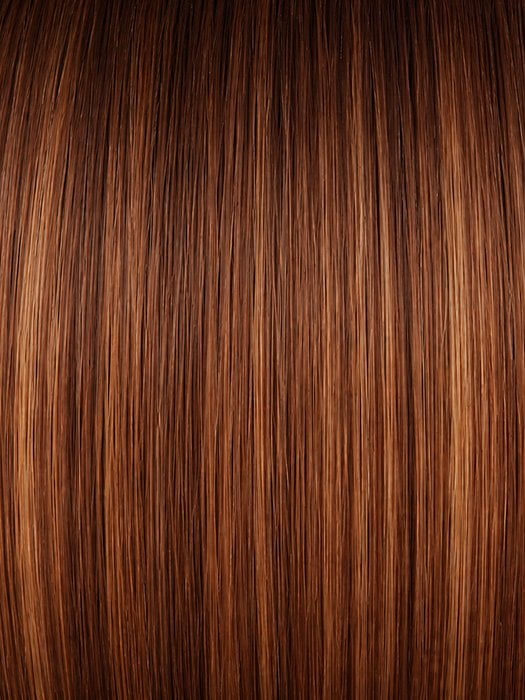 CAFE ROUGE R | A dimensional auburn copper blend with rich reddish-brown roots melting into warm copper highlights
