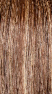 CARAMEL SWIRL | A blend of Warm Caramel, Chocolate Brown, Honey-Toned Blonde with Brown Roots

